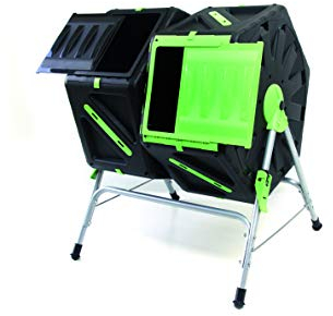 TEC HIT 390270 - Composteur rapide 2 bacs - Dimensions 65 x 60 x 82cm - Noir/Vert