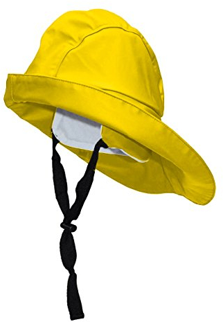 crazy4sailing Unisex Südwester Pro Regenhut wasserdicht breite Krempe, Farbe:gelb, Größe:M
