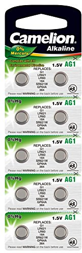 Camelion Uhrenbatterie AG1 ///; (SR621SW,SR60,364,LR621,LR60,164);10 Pack