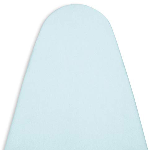 Encasa XO Mini-Bügelbrettbezug mit extra Dicker Unterlage, Unifarben, Gummizug, (Passt zu Standard Large Boards von 125x39 cm) Hitzereflektierend - Eisblau
