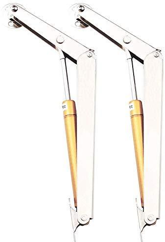 Klappenbeschlag Gasdruckfeder, Tiberham 200Nm Klappenhalter Gasdfeder Stütze, Hydraulic Gasdruckdämpfer Scharniere für Klappen, Tatami, Schrank, Spielzeugkiste (2 Stück)