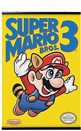 Erik Magnetische Posterleiste mit Poster - Supr Mario Bros 3