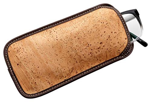 Brillenetui | Brillenhülle | Brillenaufbewahrung | Brillencase | Brillenschutz aus Korkstoff | Naturkork beige und braun | Kork aus Portugal | nachhaltig und ökologisch