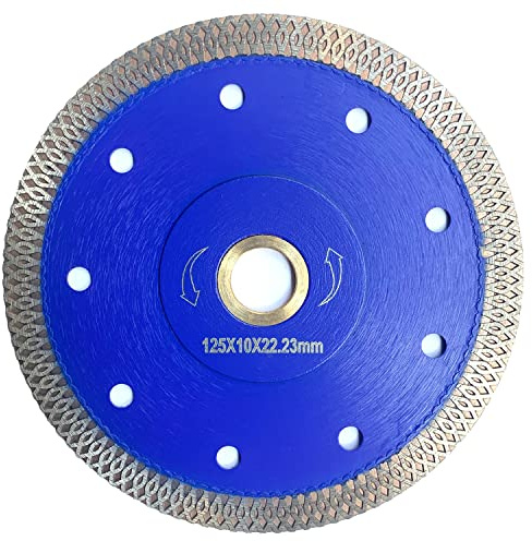 Meacase 125mm Super Thin Diamond Tile Saw Blade for Porcelain Ceramic Tiles Granite Marble with 22.23mm-16mm Arbor