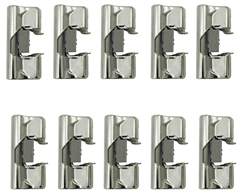 ED ltd. Set of 10 Add On Soft Close Cabinet Hinge Adaptor 110° Cupboard Door Click Slide for Lama Salice Hinges
