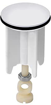 1Stk Waschbeckenstöpsel Abflussstopfen Universal 40mm Stöpsel Ersatz Abflussstöpsel Höhenverstellbar Badewannenstöpsel für Küche Bad Waschbecken Stöpsel Spülbecken(Weiß)