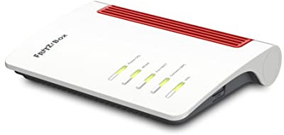 AVM FRITZ!Box 7530 AX UK (DSL router, Wi-Fi 6 up to 1,800 Mbit/s (5 GHz) and up to 600 Mbit/s (2.4 GHz), mesh Wi-Fi, media server, 4 x gigabit LAN, DECT base station)