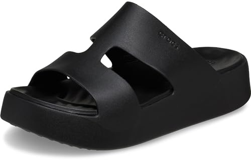 Crocs kvinnors getaway plattform H-rem sandal, Svart, 36/37 EU
