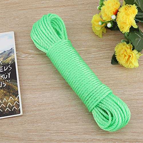 Gavigain 20m Nylon Cuerda Cordeles Tendedero Jardín Camping Outdoor(Verde)