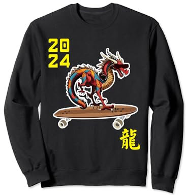 Planche à roulettes Dragon Nouvel An lunaire chinois 2024 Sweatshirt