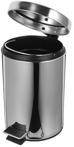 OFFSCH Cubo de Basura para Dormitorio Cubo de Basura para Cocina Reciclaje Y Residuos de Acero Inoxidable con Pedal