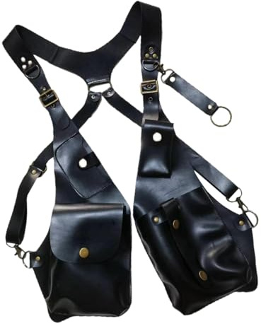 Dickly Leder Anti-Diebstahl-Schulter Holster Pouch Unterarm Holster Tasche Einstellbare Schulter versteckte Pack Tasche für Outdoor-Reisen，#27