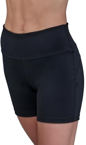 Silky Dance Girls Cycling Shorts, Squat Proof 3 Inch Shorts, Training Sports Running Gym Yoga Hot Pants - Black - Age 11-13