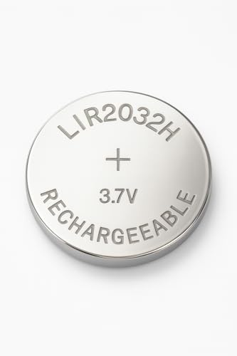 Girafus 70mAh 1x LIR2032 3,7V Knopfzelle wiederaufladbar ersetzt CR2032 | Akku ersetzt CR2032 Einwegbatterie in Autoschlüssel, Fernbedienung, Mainboard, Fahrradcomputer – mehrfach wiederaufladbar