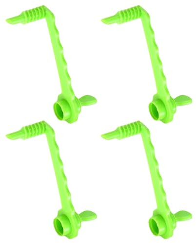 MNFPSJB Lot de 4 coupe-pommes de terre en spirale pour trancher les concombres et les légumes Vert