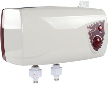 KAKAK Chauffe-Eau for Caravane 12 V/220 V for Camping-Car, Chauffe-Eau électrique 10 L avec Compteur de température d'eau pour la Modification du VR