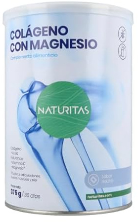 Colágeno con magnesio sabor neutro | 375 g | Naturitas Essentials | Colágeno hidrolizado + Magnesio (Neutro) | Articulaciones, piel y huesos | Colágeno