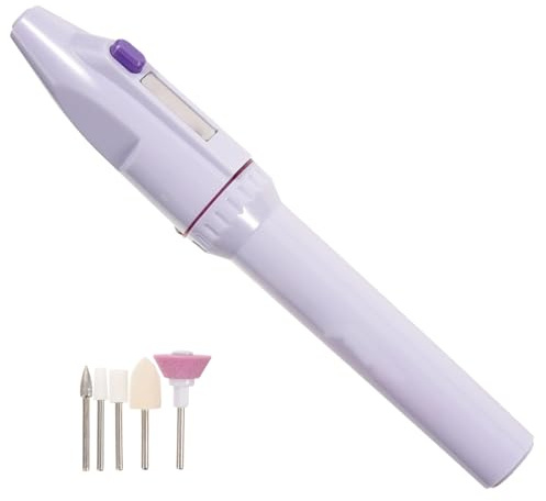 PartyKindom Taladro Eléctrico para Uñas Pulidor y Removedor de Gel, Material Abs, Color Blanco, Adecuado para Uñas de Gel y Acrílicas en Salones y Uso en Casa
