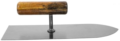 SOIMISS Leichte Trockenbaukelle aus Stahl mit Holzgriff Metallspachtel für Trockenbauplatten für Heimwerker und Einfach zu Tragen und Lagern