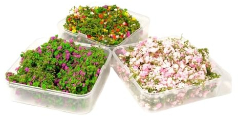 Modelo en Miniatura Una Caja de Enredaderas de Flores de Colores en Miniatura for Decorar Modelos.(A Box-Pink)