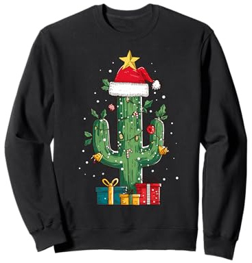 Chapeau de Sapin de Noël Cactus Sweatshirt