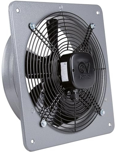 Vortice Axial Wall Fan for Direct Vent Out, Black, black, 230.00 voltsV