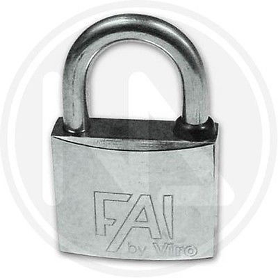 LUCCHETTO 30mm - VIRO - inox acciaio ANTICORROSIONE- marino barca barche mare