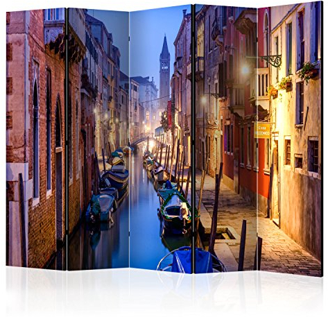 Murando Paravent, 135 x 172 cm, einseitiger Druck auf Leinwand aus Vliesstoff, Dekoration mit Bild, Raumteiler aus Holz, bedruckt, große Trennwand für Home Office c-B-0132-z-c