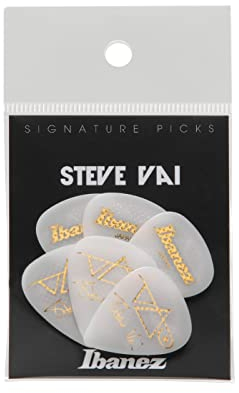IBANEZ Picks Signature Serie - Steve Vai - 6 Stück Weiss 1,0mm Heavy (B1000SVR-WH)
