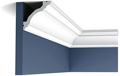 Orac Eckleiste C213 200 cm x 8 cm x 8 cm aus Polyurethan Hartschaum vorgrundiert