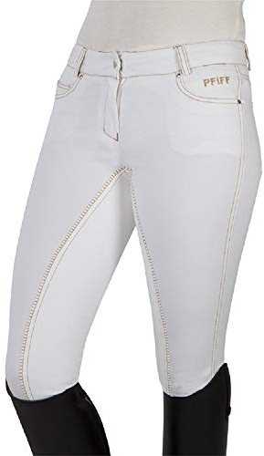 Pfiff Damen Vollbesatz Reithose Julie, Stretch, Hüftform, Kunstledervollbesatz