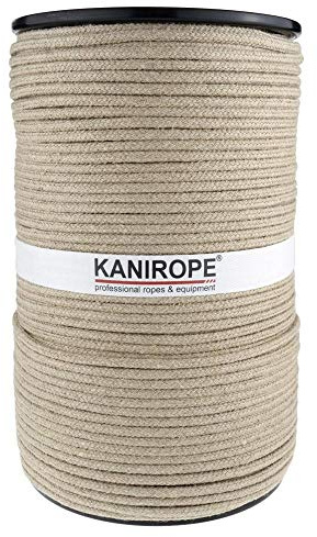 Kanirope® Hanfseil Seil Hanf HEMPBRAID 4mm 100m 8-fach geflochten