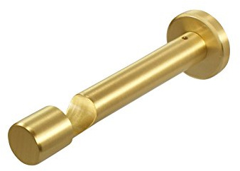 iso-design Messing Matt Wandhalter Deckenhalter mit Schraubkappe für 20 mm Gardinenstangen