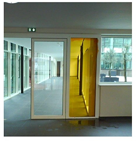 Active Film Transparent Colourful Window Film Self Adhesive- Optically Coloured Clear Yellow Tint 1m x 76cm (30)