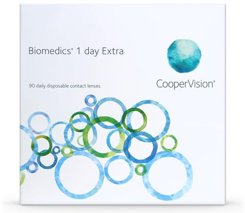Biomedics 1 day Extra sphere, Tageslinsen weich, 90 Stück / BC 8.60 mm / DIA 14.20 mm / -9.50 Dioptrien