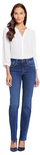 NYDJ Women's Petite Size Marilyn Straight Leg Jeans, Cooper, 38 ES/Chiquita para Mujer