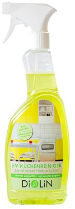 DiOLiN EM Küchenreiniger 500ml Spray Bio-Reiniger für alle Flächen in der Küche