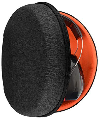 Geekria Shield Headphones Case Compatible with 3M PELTOR 105 H10A, H10A HV, H10P3E, X1A, X2A, X3A, X5A, H10B, Replacement Hard Shell Travel Carrying Bag with Cable Storage (Dark Grey)