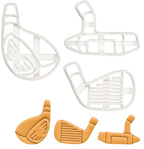 bakerlogy Golfschläger Ausstechformen (Fahrer, Eisen, Putter), 3 Teil
