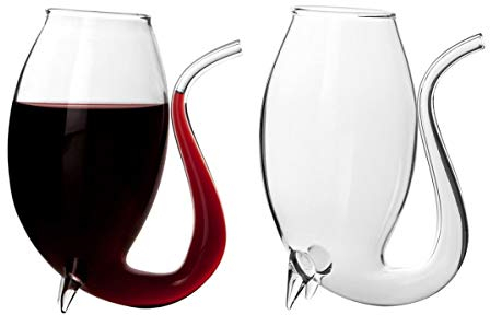 CKB LTD Set di 4 bicchieri da vino da 75 ml, confezione regalo da 4 pezzi