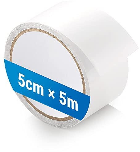 ecooe Tent Repair Tape Transparent Waterproof Professional 5 M x 5 CM Tent Repair Kit Invisible Repair Patche Self-Adhesive for Tents, Awning, Gazebo, Cover Cloth