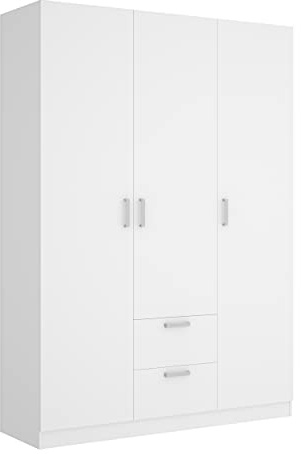 DEKIT GRUPO RIMOBEL MAXI - Armario de 3 puertas y 2 cajones - Blanco - 215 x 52 x 150 cm