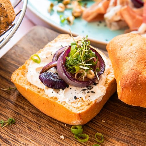 STEINER´s Low Carb High Protein Brötchen | 87% weniger Kohlenhydrate | high protein | nur 2g Net-Carbs | 22g Eiweiß (4er Pack, 16 Stk.)
