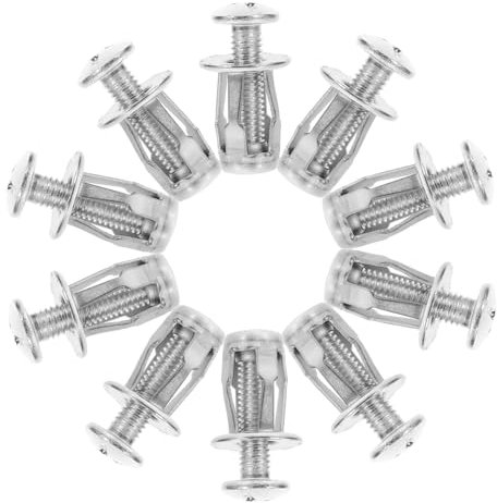 DOITOOL 20stücke Hohlraumdübel Für Trockenbauwände Metalldübel Kurzer Dübel Für Hohlraumtüren Befestigungselement Für Türen Hohlraumtüranker Schraubbefestigungen Für