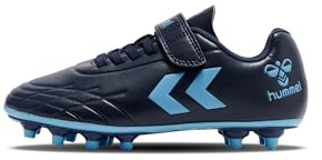 hummel kardborreband multisport sko topp stjärna fotboll barn storlek, mörk marinblå, 38 EU