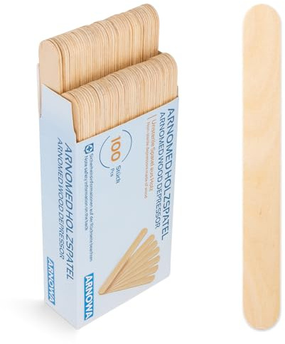 5000x ARNOMED® Holzspatel, Holzstäbchen für Eis, Basteln & Waxing Eisstiele | Zungenspatel, Bastelholzstäbchen, Wooden Sticks, Mundspatel, Rührstäbchen aus Holz, Einweg Holzstiele
