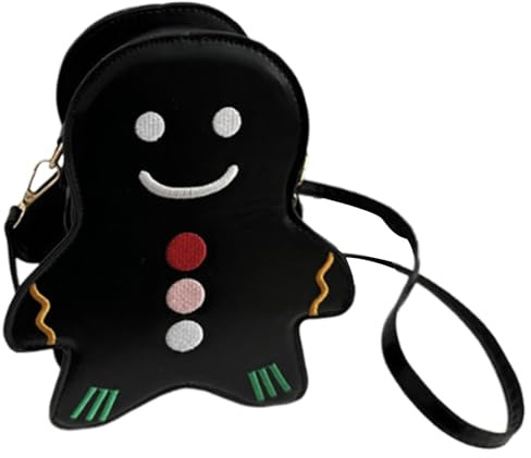 Sacs à bandoulière en pain d'épice pour femme - Sacs à main imperméables - Petit sac à bandoulière avec fermeture éclair en toile, noir, Consulte la descripción
