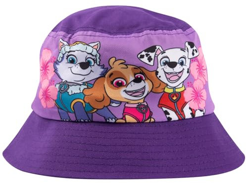 Paw Patrol Fischerhut für Mädchen - Skye, Everest und Marshall Kinder Bucket Hat Sonnenhut Sonnenschutz Anglerhut Blau