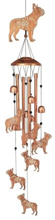 Hunde-Windspiel, Outdoor-Hunde-Ornamente, Haustier-Themen-Windspiel, melodisches Windspiel, vielseitige Platzierung, 85 cm, für Gartendekoration