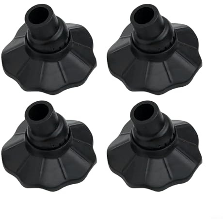FACULX 4 Stück Campingstuhlbeinschoner, Stuhlbeinschoner, rutschfeste Fußpolster, verschleißfeste Anti-Schrumpf-Abdeckungen für Outdoor-Klappstühle (16 mm)